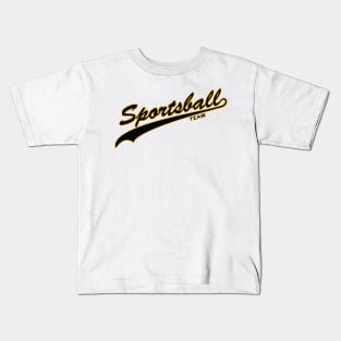 Sportsball! (Black & Yellow) Kids T-Shirt